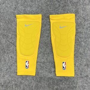 NBA Basketball Knee Pads Mens 2X 3X Yellow Nike Pro Padded Compression Sleeve